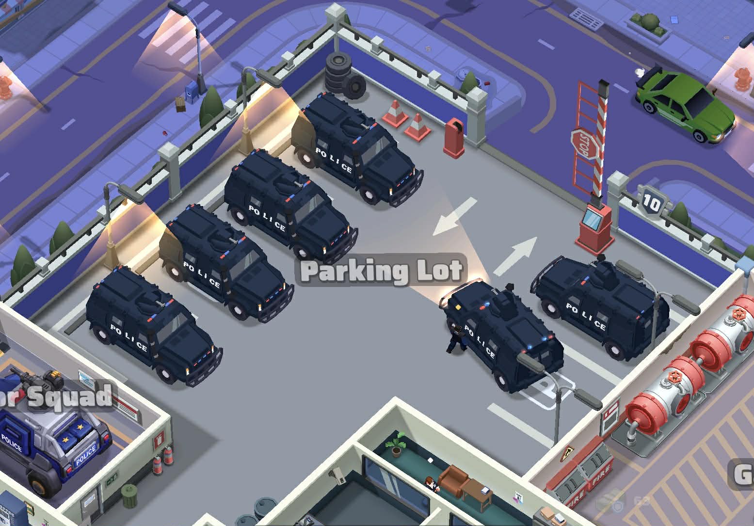 The Parking Lot in the Police Chief police department