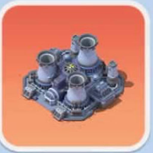 Nuclear Plant battlefield structure icon from Police Chief Alliance Training