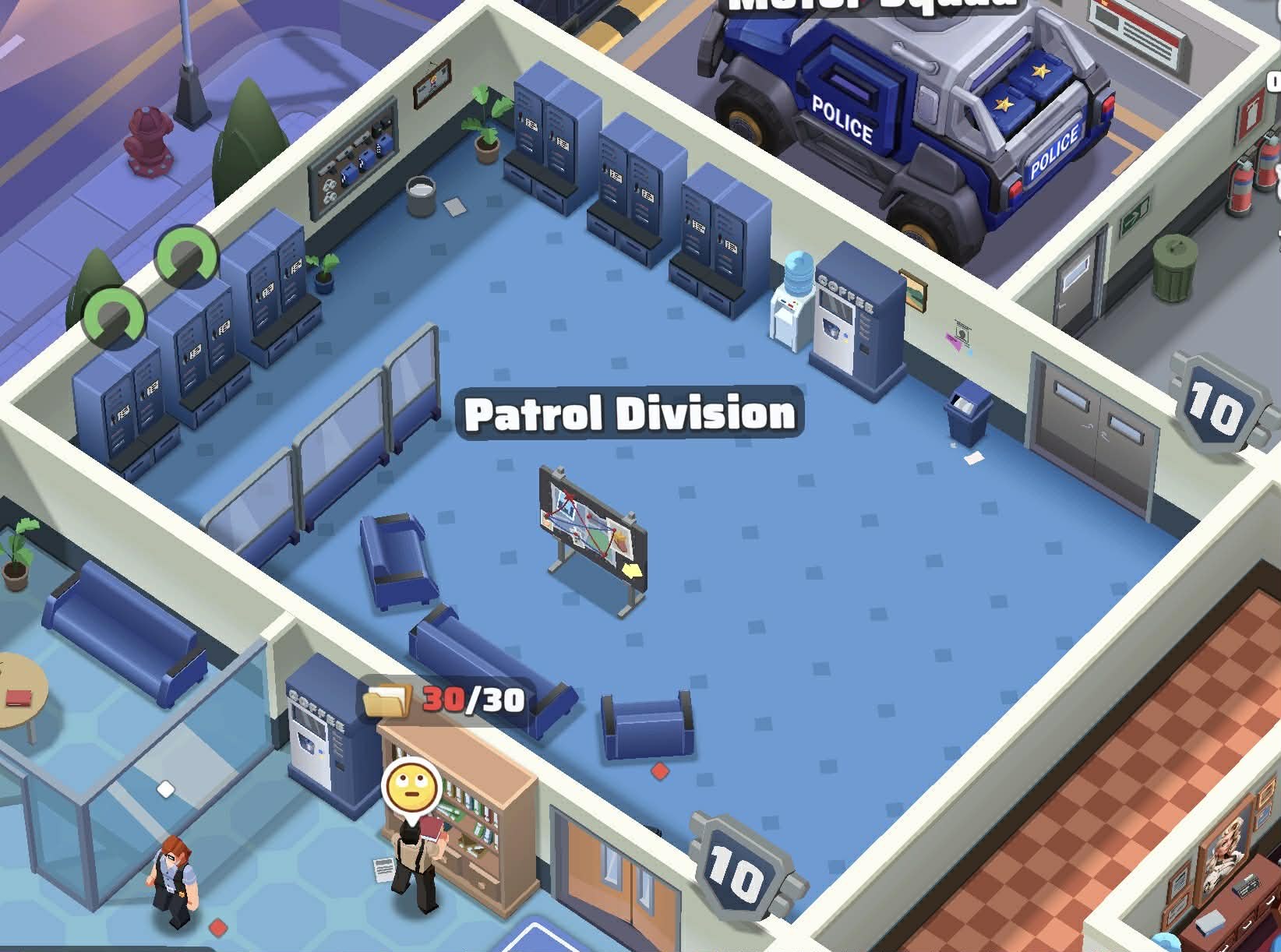 The Patrol Division inside the Police Chief police department
