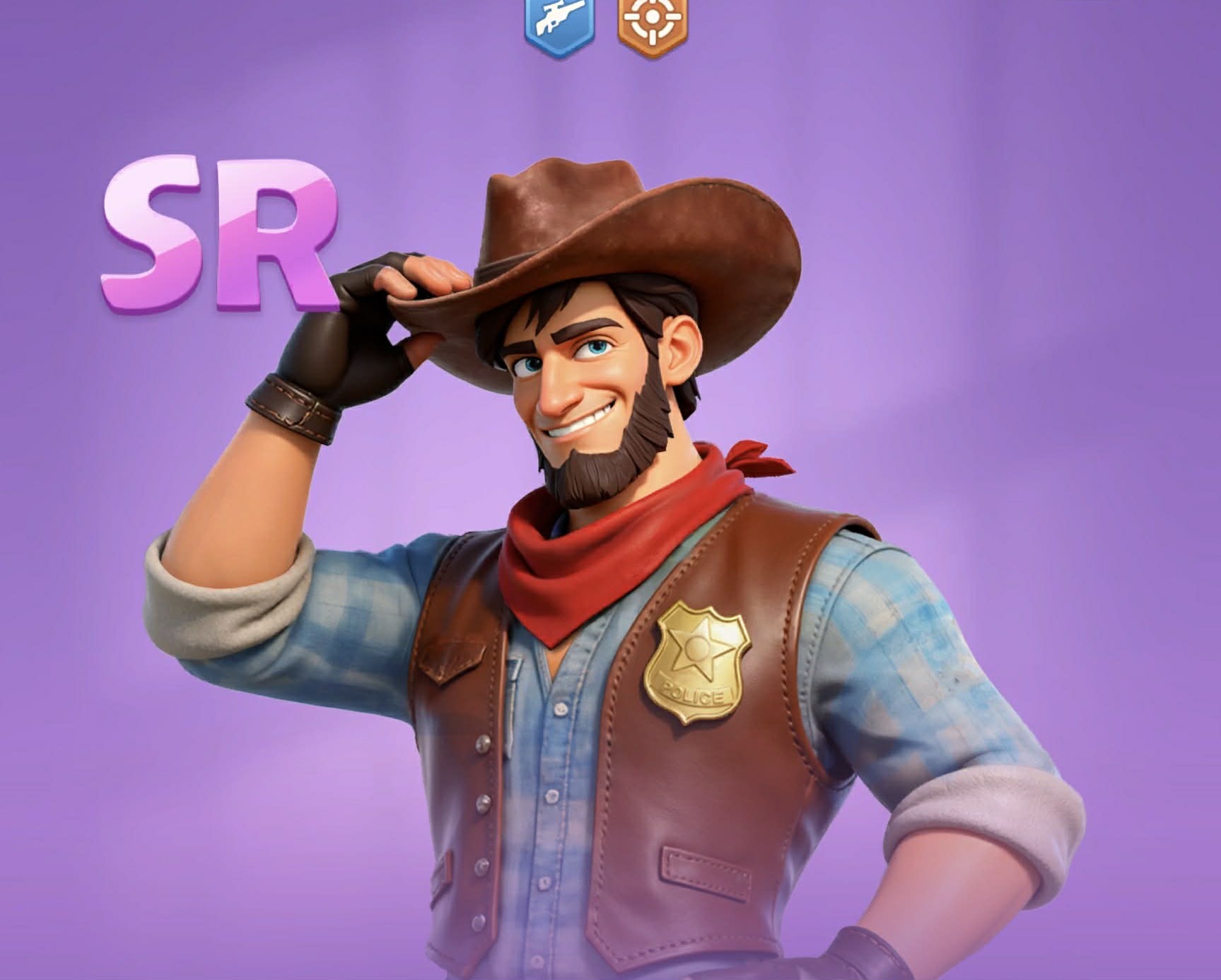 Ranger Rix, SR Marksman hero, tipping his cowboy hat