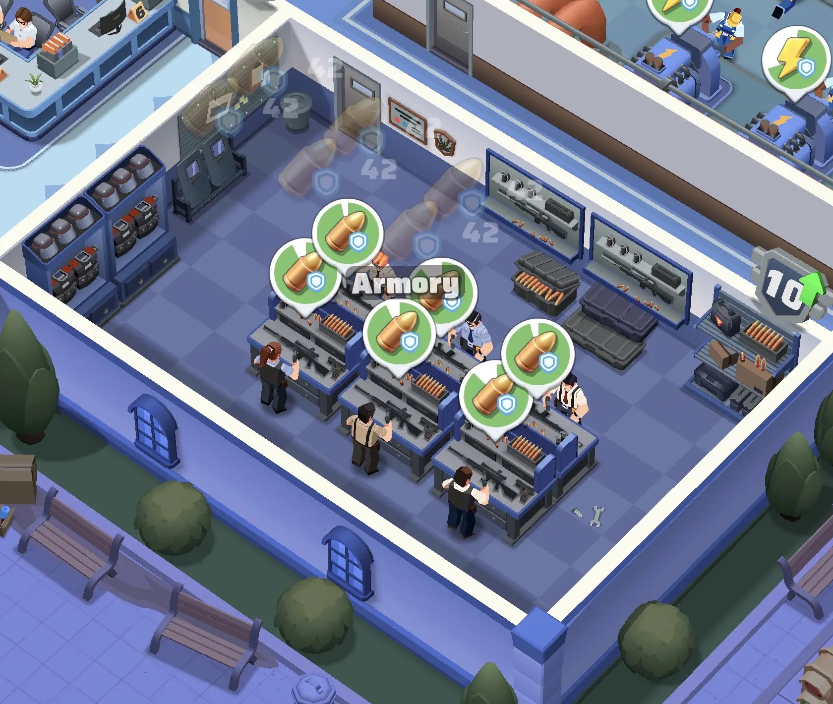 The Armory room inside the Police Chief headquarters