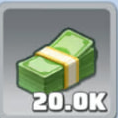 Cash reward icon shown in a supplied Intel Case