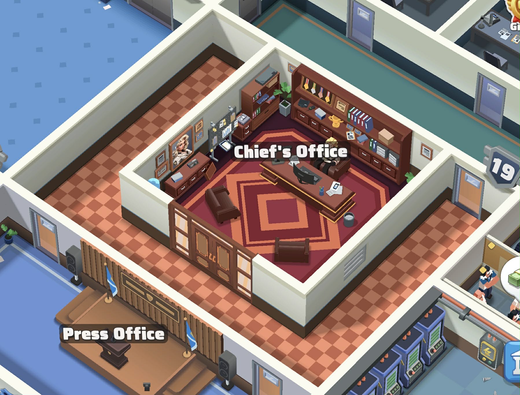 The Chief's Office inside the Police Chief headquarters
