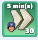 Speedups shown in-game