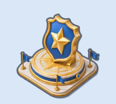 Badge Evaluation golden badge monument from the PD Assessment screen