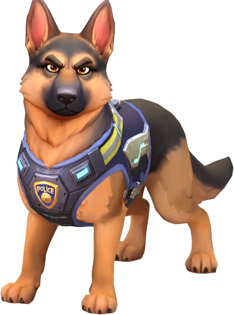 Magnus, a German Shepherd in a Police Chief tactical harness
