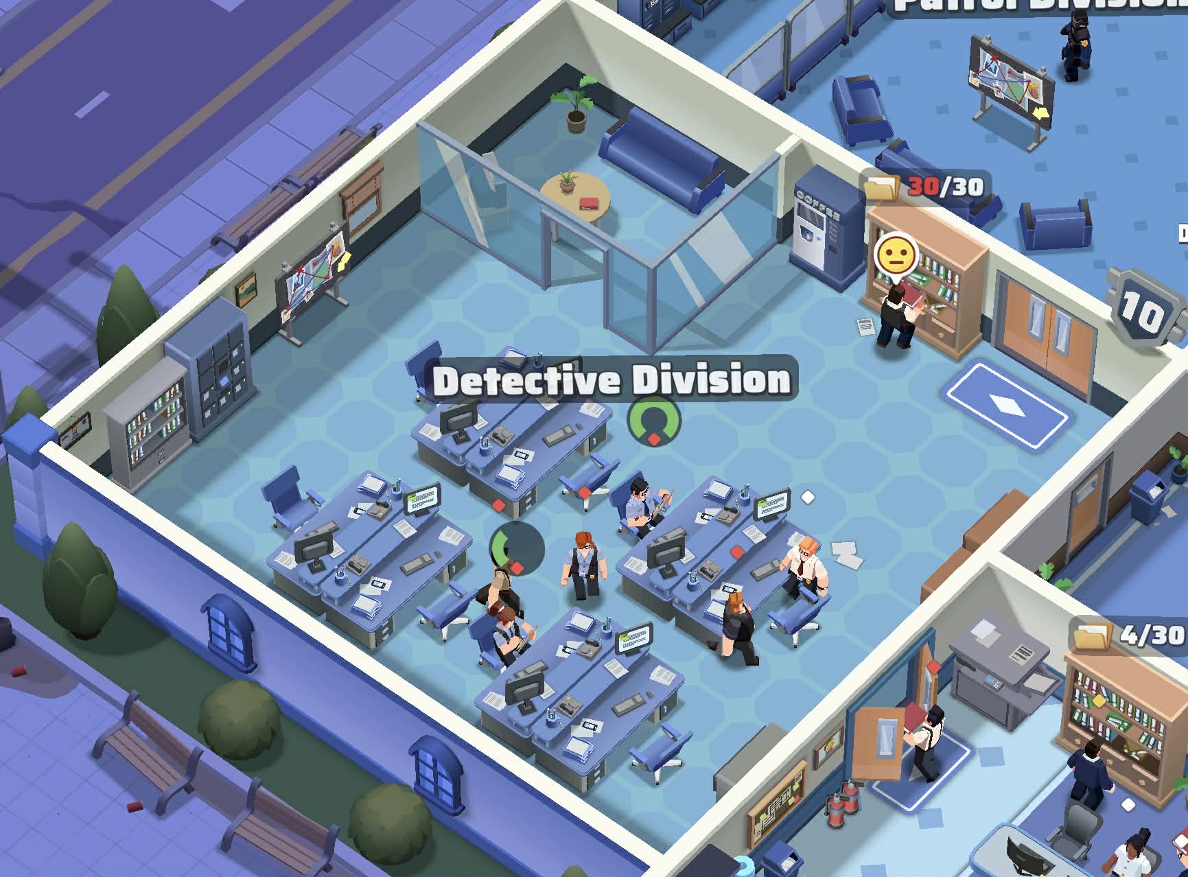 The Detective Division inside the Police Chief police department